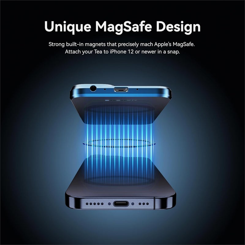khadas Tea Portable Headphone Amplifier,DAC Magnetic Amplifier Bluetooth 5.0 HiFi Hi-Res USB DAC 32bit/384KHz, 1160mAh Battery ESS ES9281AC Pro Qualcomm QCC5125 LDAC/aptX HD, PCM, DSD, MQA(Grey) - Image 3
